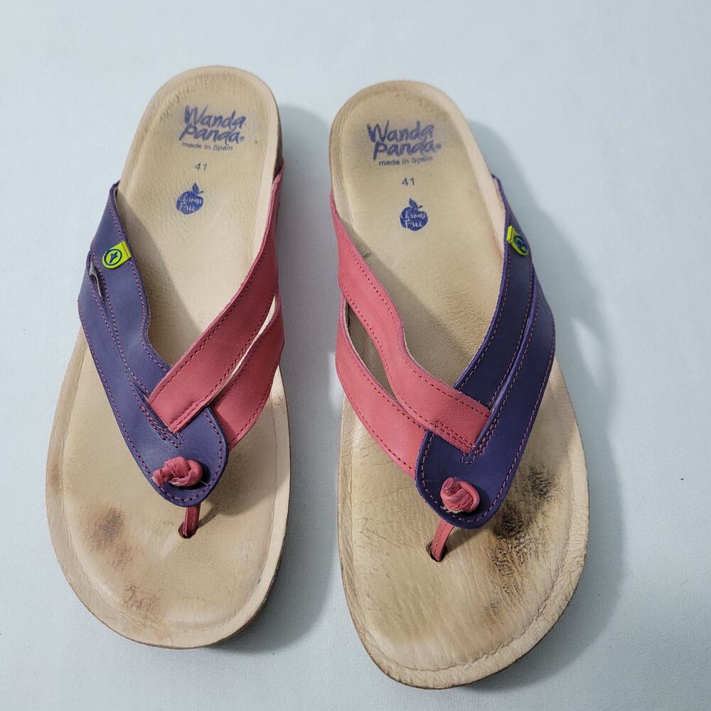 Wanda Panda Women's Comfort Purple & Pink Sandals Size 41(10) 9822-2587